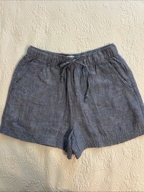 C&C California Chambray Blue Linen Shorts
